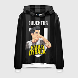 Толстовка-худи мужская FC Juventus: Paulo Dybala, цвет: 3D-белый