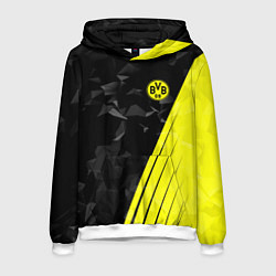Толстовка-худи мужская FC Borussia Dortmund: Abstract, цвет: 3D-белый