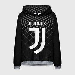 Толстовка-худи мужская FC Juventus: Black Lines, цвет: 3D-меланж