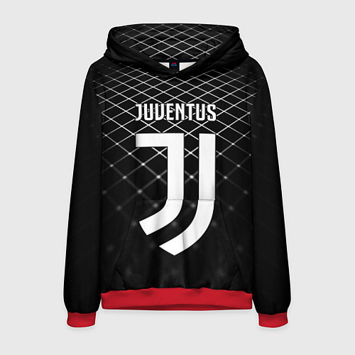 Мужская толстовка FC Juventus: Black Lines / 3D-Красный – фото 1