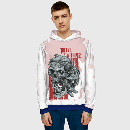 Мужская толстовка The Evil Within 2 / 3D-Синий – фото 3