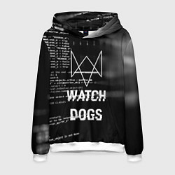 Толстовка-худи мужская Watch Dogs: Hacker, цвет: 3D-белый