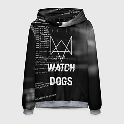 Толстовка-худи мужская Watch Dogs: Hacker, цвет: 3D-меланж