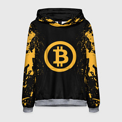 Толстовка-худи мужская Bitcoin Master, цвет: 3D-меланж