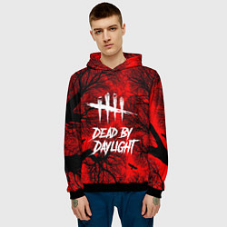 Толстовка-худи мужская Dead by Daylight, цвет: 3D-черный — фото 2