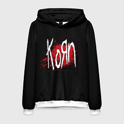 Толстовка-худи мужская Korn: Blood, цвет: 3D-белый