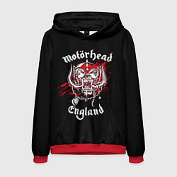 Толстовка-худи мужская Motorhead England, цвет: 3D-красный