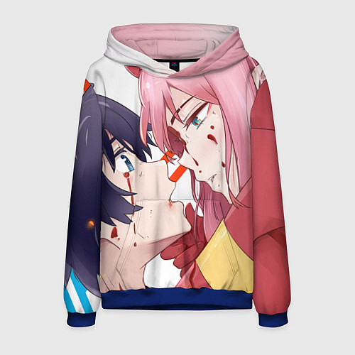 Мужская толстовка Darling in the FranXX / 3D-Синий – фото 1