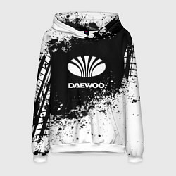 Толстовка-худи мужская Daewoo: Black Spray, цвет: 3D-белый