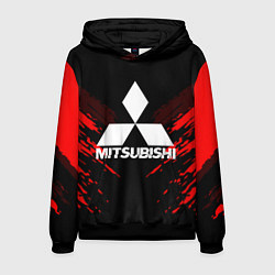 Толстовка-худи мужская Mitsubishi: Red Anger, цвет: 3D-черный