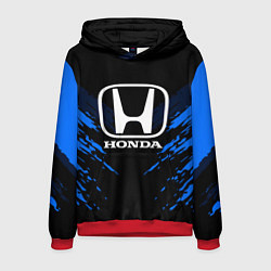 Толстовка-худи мужская Honda: Blue Anger, цвет: 3D-красный