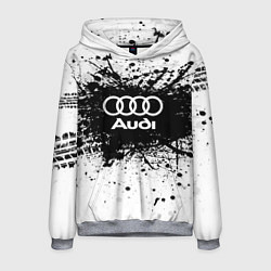 Толстовка-худи мужская Audi: Black Spray, цвет: 3D-меланж