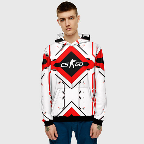 Мужская толстовка CS:GO Techno Cyrex / 3D-Черный – фото 3