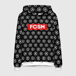 Толстовка-худи мужская FCSM Supreme, цвет: 3D-белый