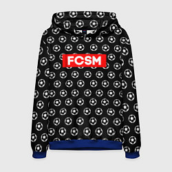 Толстовка-худи мужская FCSM Supreme, цвет: 3D-синий