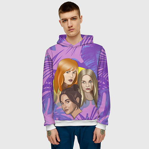 Мужская толстовка Большая или маленькая ложь / 3D-Белый – фото 3