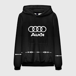 Толстовка-худи мужская Audi: Black Abstract, цвет: 3D-черный