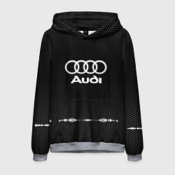 Толстовка-худи мужская Audi: Black Abstract, цвет: 3D-меланж