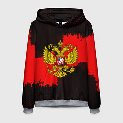 Толстовка-худи мужская Russia: Red Collection, цвет: 3D-меланж