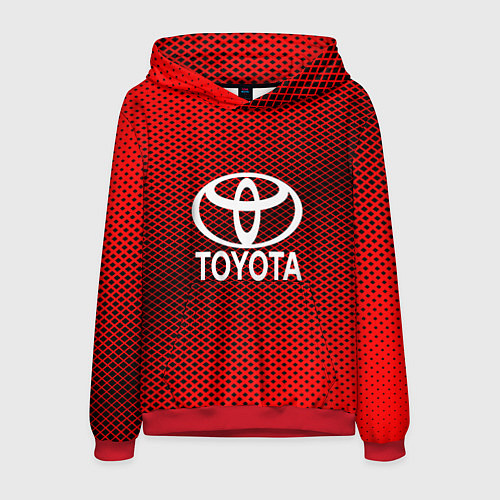 Мужская толстовка Toyota: Red Carbon / 3D-Красный – фото 1