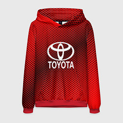 Толстовка-худи мужская Toyota: Red Carbon, цвет: 3D-красный