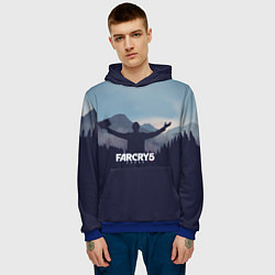 Толстовка-худи мужская Far Cry 5: Ave Joseph, цвет: 3D-синий — фото 2