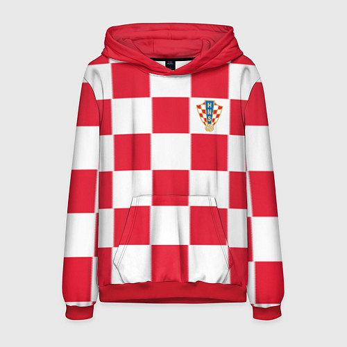 Мужская толстовка Сборная Хорватии: Домашняя ЧМ-2018 / 3D-Красный – фото 1
