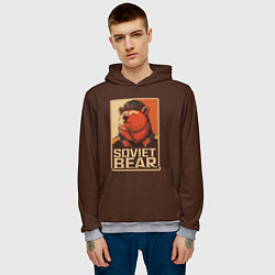 Толстовка-худи мужская Soviet Bear, цвет: 3D-меланж — фото 2