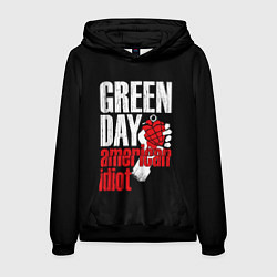 Толстовка-худи мужская Green Day: American Idiot, цвет: 3D-черный
