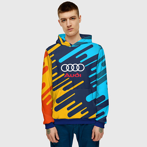 Мужская толстовка Audi: Colour Sport / 3D-Синий – фото 3
