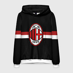 Толстовка-худи мужская AC Milan 1899, цвет: 3D-белый