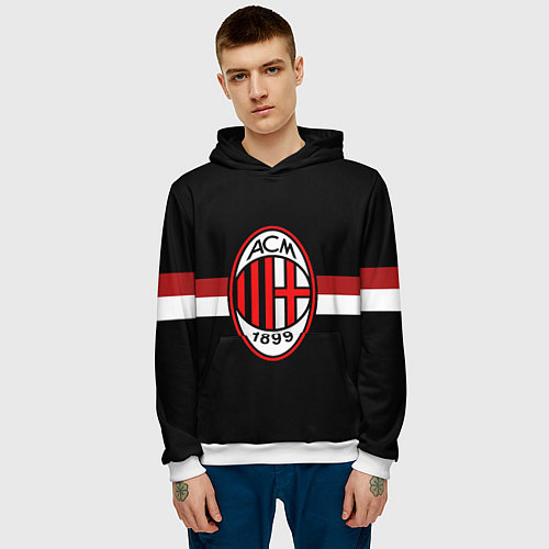 Мужская толстовка AC Milan 1899 / 3D-Белый – фото 3