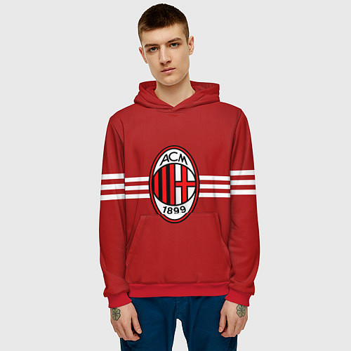 Мужская толстовка AC Milan 1899 / 3D-Красный – фото 3