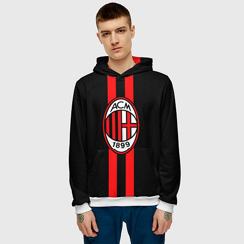 Мужская толстовка AC Milan 1899 / 3D-Белый – фото 3