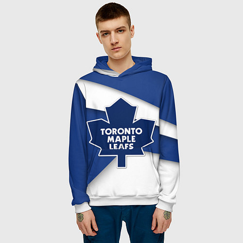 Мужская толстовка Toronto Maple Leafs / 3D-Белый – фото 3