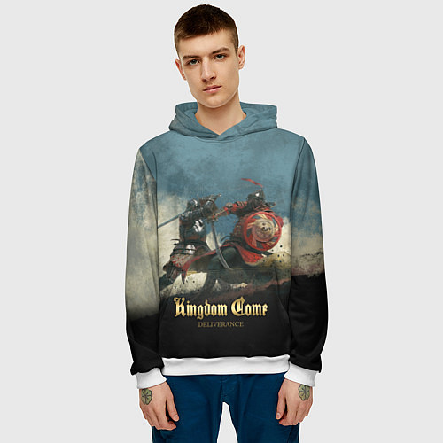 Мужская толстовка Kingdom Come: Deliverance / 3D-Белый – фото 3