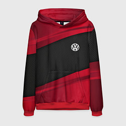 Толстовка-худи мужская Volkswagen: Red Sport, цвет: 3D-красный