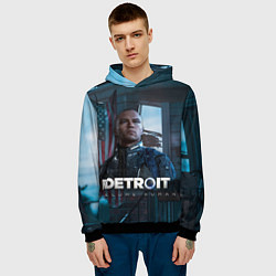 Толстовка-худи мужская Detroit: Markus, цвет: 3D-черный — фото 2