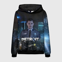 Толстовка-худи мужская Detroit: Connor, цвет: 3D-черный