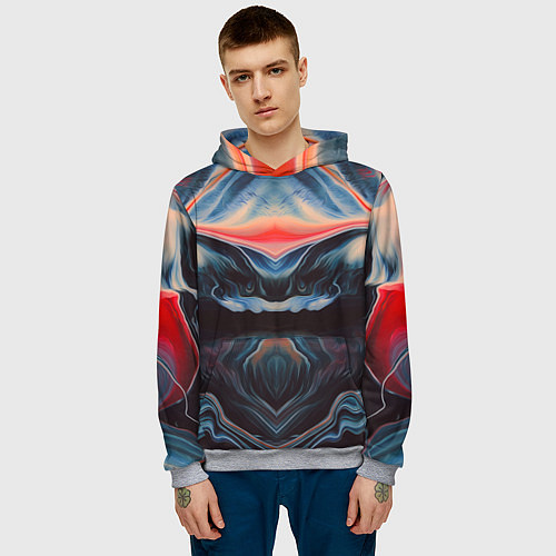Мужская толстовка Abstract collection / 3D-Меланж – фото 3
