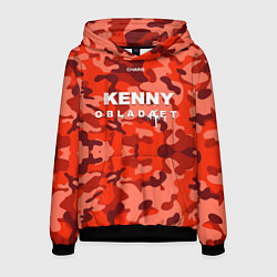 Толстовка-худи мужская Kenny: Obladaet Camo, цвет: 3D-черный