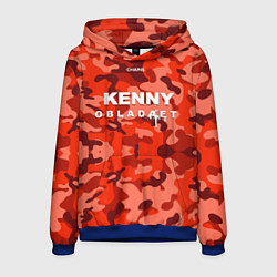 Толстовка-худи мужская Kenny: Obladaet Camo, цвет: 3D-синий