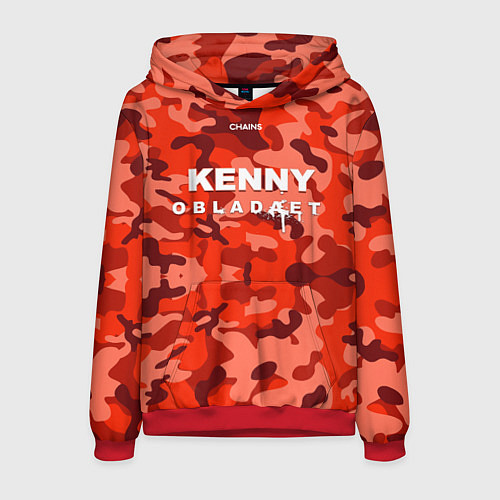 Мужская толстовка Kenny: Obladaet Camo / 3D-Красный – фото 1