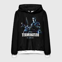 Толстовка-худи мужская Terminator: Is alive, цвет: 3D-белый