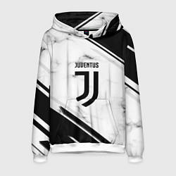 Толстовка-худи мужская Juventus, цвет: 3D-белый