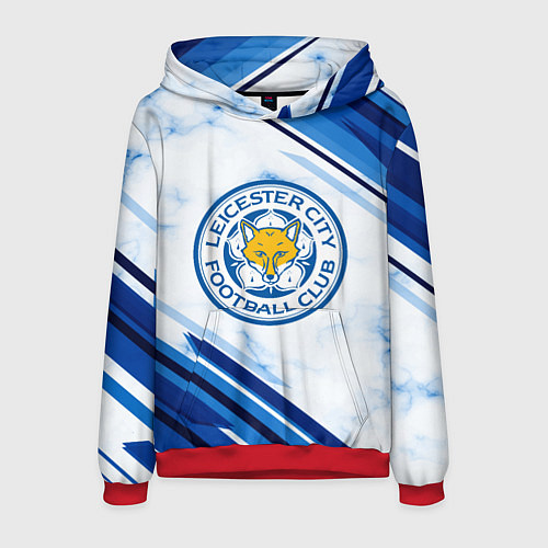 Мужская толстовка Leicester city / 3D-Красный – фото 1