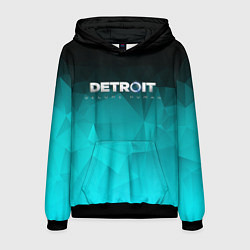 Толстовка-худи мужская Detroit: Become Human, цвет: 3D-черный