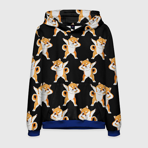 Мужская толстовка Foxes Dab / 3D-Синий – фото 1