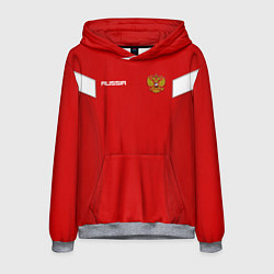 Толстовка-худи мужская Сборная России, цвет: 3D-меланж