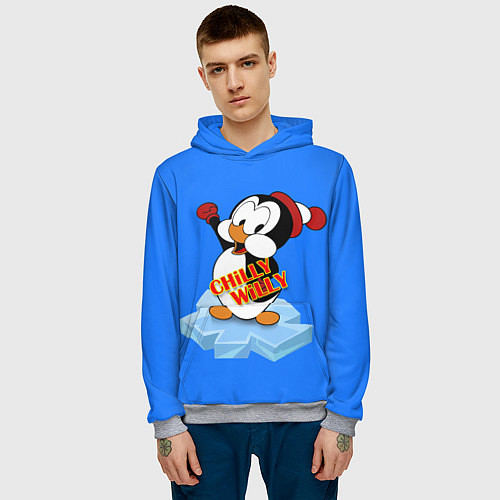 Мужская толстовка Chilly Willy / 3D-Меланж – фото 3